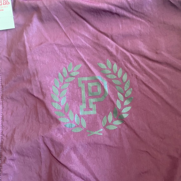 NWT Victoria's Secret Pink Crest Logo Full Zip Sherpa Lined Hoodie Jacket XS - Picture 4 of 6
